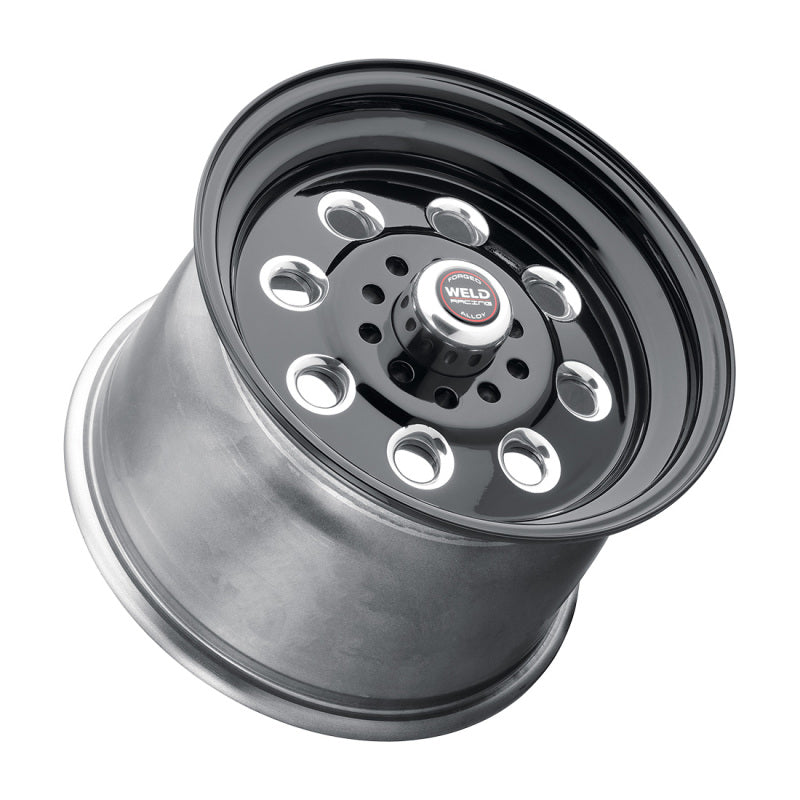 Weld Draglite 15x4 / 5x4.5 & 5x4.75 BP / 1.875in BS Black Wheel - Non-Beadlock Wheels - Forged Weld