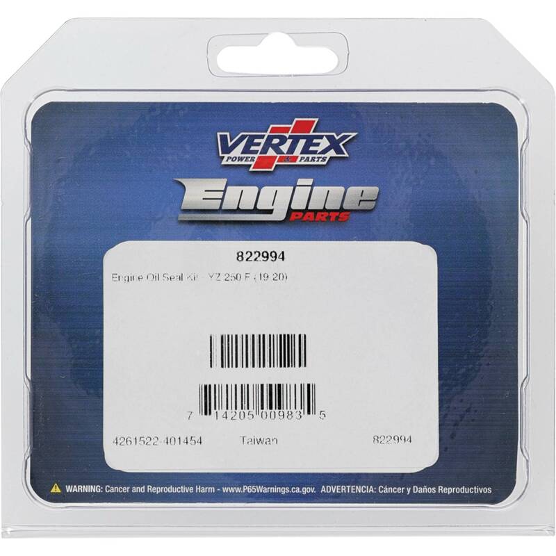 Vertex Gaskets 20-23 Yamaha WR250F Oil Seal Kit Engine Hardware Vertex Pistons