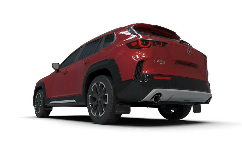 Rally Armor 23-25 Mazda CX-50 (Will Not Fit CX-5) Black UR Mud Flap W/White Logo Mud Flaps Rally Armor