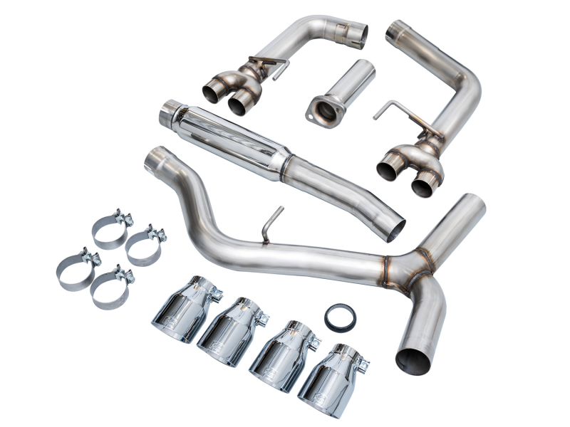 AWE Tuning 2022+ VB Subaru WRX Track Edition Exhaust - Chrome Silver Tips Catback AWE Tuning