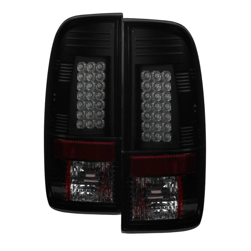 Spyder Ford F150 side 97-03/F250 Super Duty 99-07 LED Tail Lights Blk Smke ALT-YD-FF15097-LED-BSM Tail Lights SPYDER