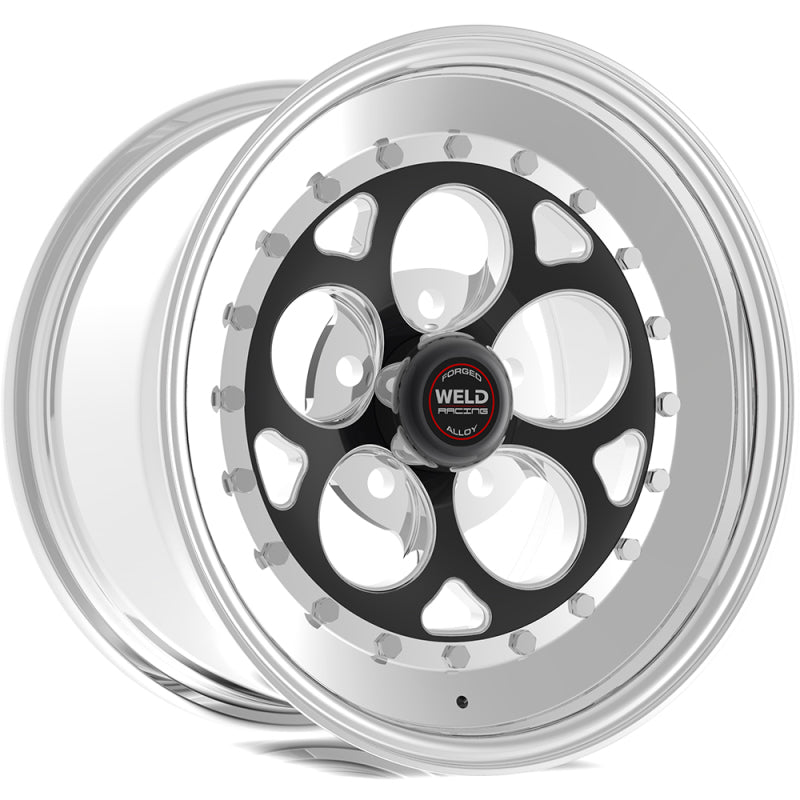 Weld Magnum III 15x15 / 5x4.75 BP / 6.5in. BS Black Wheel - Non-Beadlock Wheels - Forged Weld