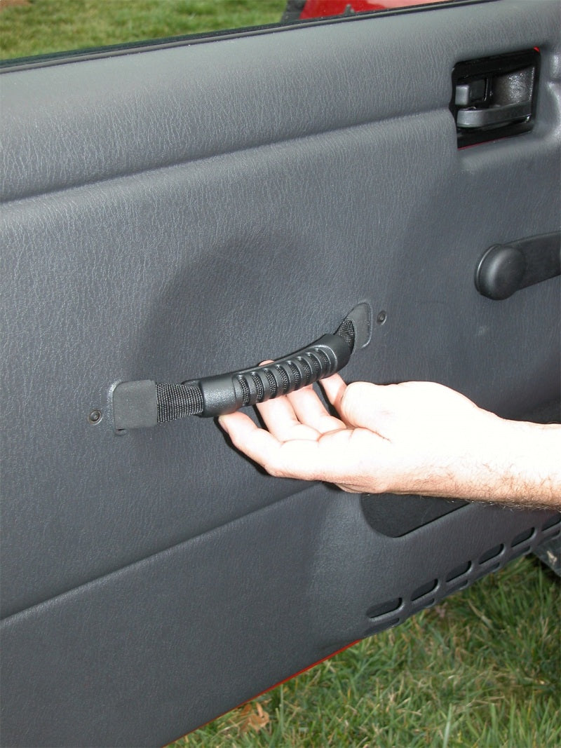 Rugged Ridge Door Pull Straps Black 97-06 Jeep Wrangler Hardware - Singles Rugged Ridge
