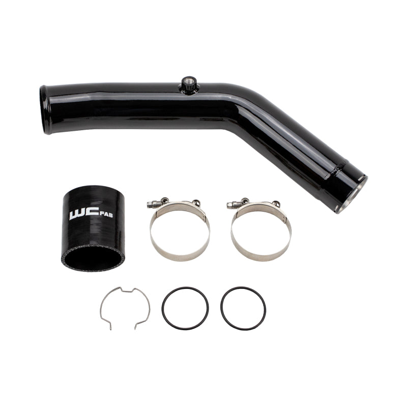 Wehrli 23-24 Ford 6.7L HO Power Stroke 3in Hot Side Intercooler Pipe - Gloss Black Intercooler Pipe Kits Wehrli