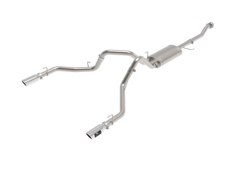 aFe Vulcan 3in 304 SS Cat-Back Exhaust 2021 Ford F-150 V6 2.7L/3.5L (tt)/V8 5.0L w/ Polished Tips Catback aFe