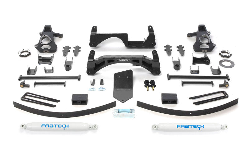 Fabtech 07-13 GM K1500 P/U w/o Autoride 4WD 6in Basic Sys w/Perf Shks Lift Kits Fabtech