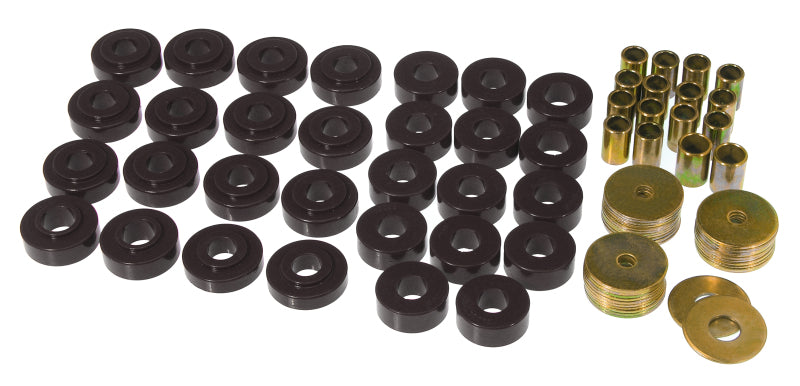 Prothane 65-67 GM Convertible Body Mount Kit - Black Bushing Kits Prothane