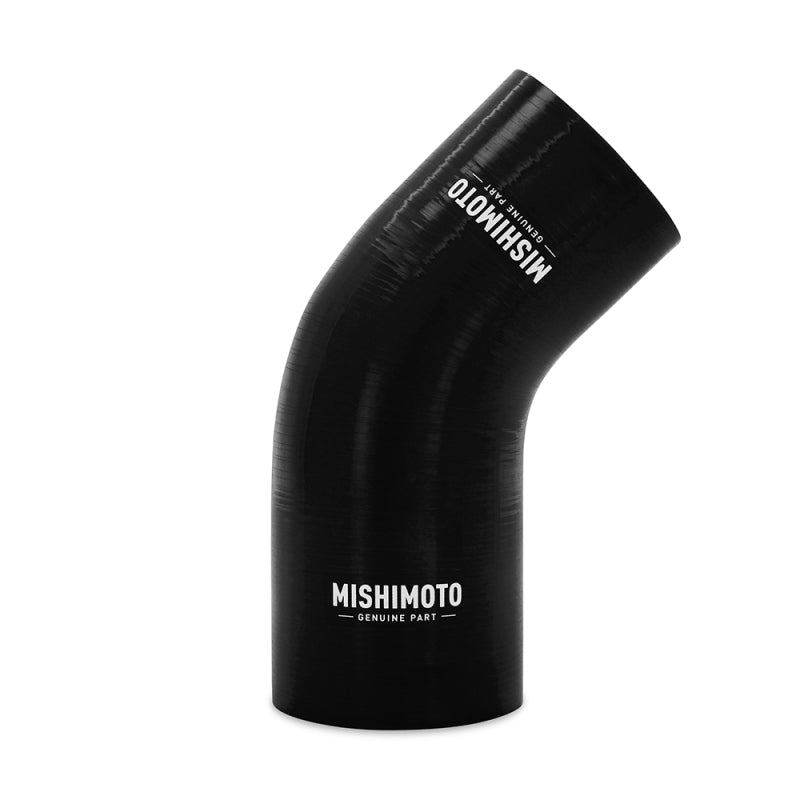 Mishimoto Silicone Reducer Coupler 45 Degree 3in to 3.25in - Black Silicone Couplers & Hoses Mishimoto