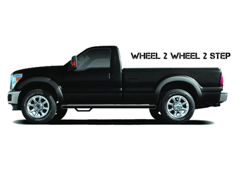 N-Fab Nerf Step 98-06 Ford-Mazda Ranger Supercab/Plus Cab 6ft Bed - Tex. Black - W2W - 3in Side Steps N-Fab