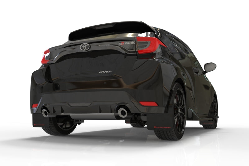 Rally Armor 20-25 Toyota GR Yaris Black Mud Flap w/Red Logo Mud Flaps Rally Armor