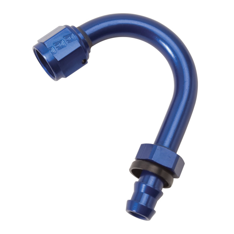 Russell Performance -8 AN Twist-Lok 150 Degree Hose End (1-1/4in Radius) Fittings Russell