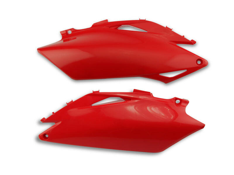 Cycra 09-12 Honda CRF250R-450R Side Number Panels - Red Plastics Cycra