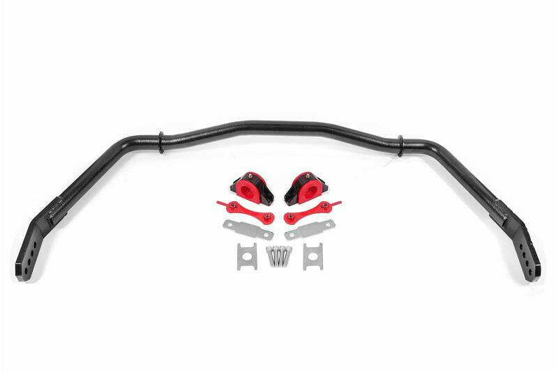 BMR 05-14 Ford Mustang Front Hollow 38mm Sway Bar Kit w/ Bushings - Hammertone Black Sway Bars BMR Suspension