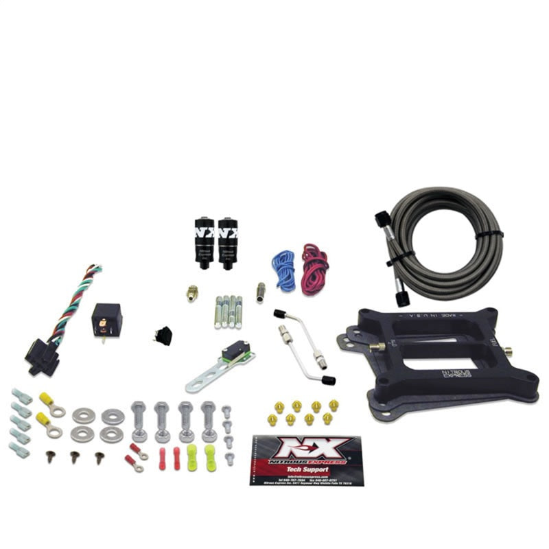 Nitrous Express 4150 Hitman Plus 4-BBL Nitrous Kit (50-200HP) w/o Bottle Nitrous Systems Nitrous Express