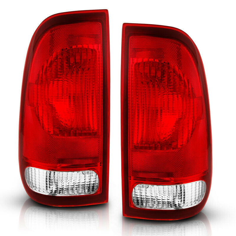 ANZO 1997-2003 Ford F-150 Taillight Red/Clear Lens (OE Replacement) Tail Lights ANZO