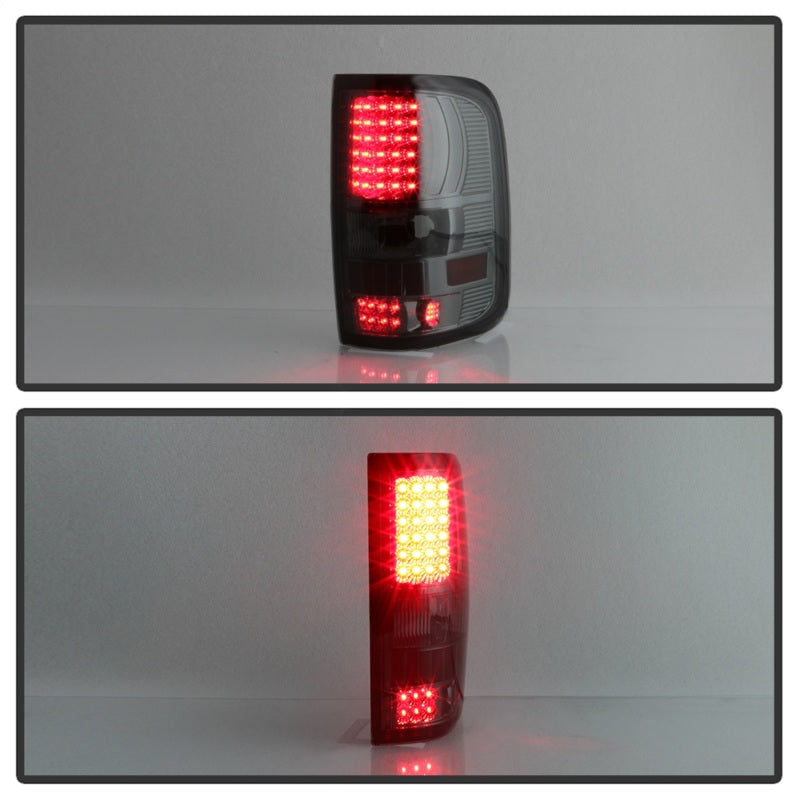 xTune Ford F150 Styleside 04-08 (Not Fit Heritage & SVT) LED Tail Lights Smoke ALT-ON-FF15004-LED-SM Tail Lights SPYDER