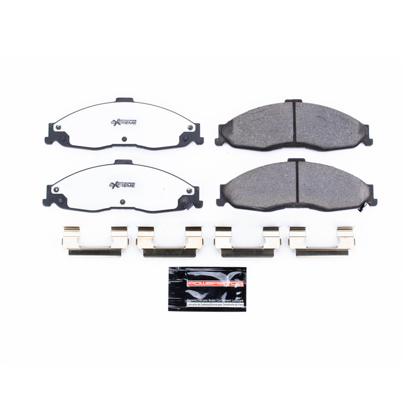 Power Stop 98-02 Chevrolet Camaro Front Z26 Extreme Street Brake Pads w/Hardware Brake Pads - Performance PowerStop