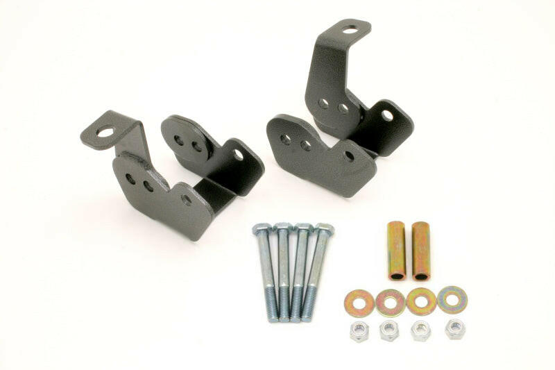 BMR 82-02 3rd Gen F-Body Bolt-On Control Arm Relocation Brackets - Black Hammertone Suspension Arms & Components BMR Suspension