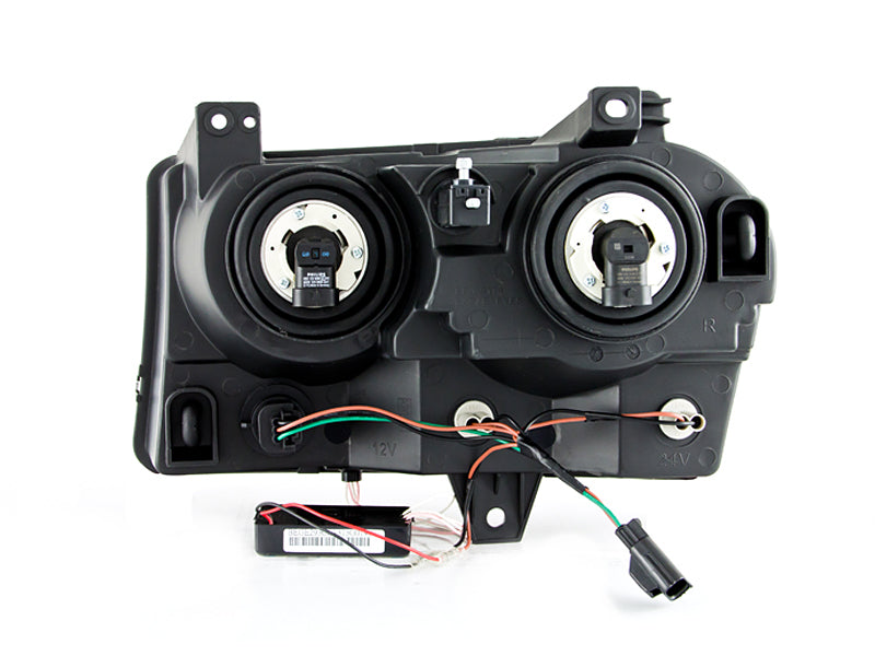 ANZO 2005-2010 Chrysler 300 Crystal Headlights w/ Halo Chrome (CCFL) Headlights ANZO