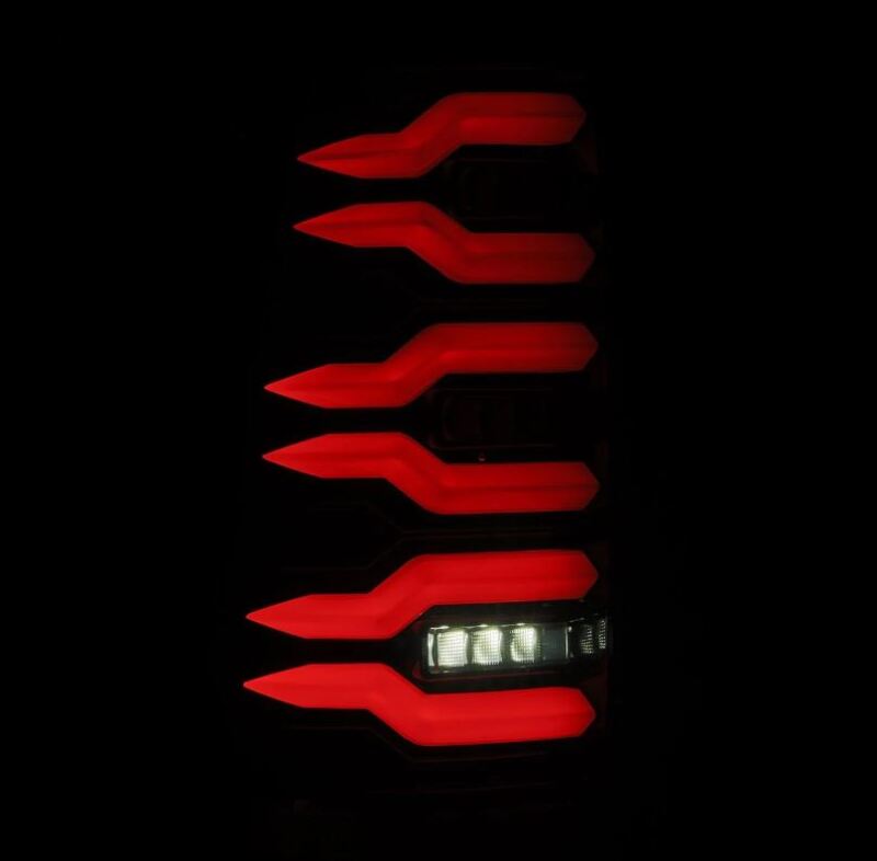 AlphaRex 99-06 Chevrolet Silverado Sierra LUXX-Series LED Tail Lights Alpha-Black Tail Lights AlphaRex