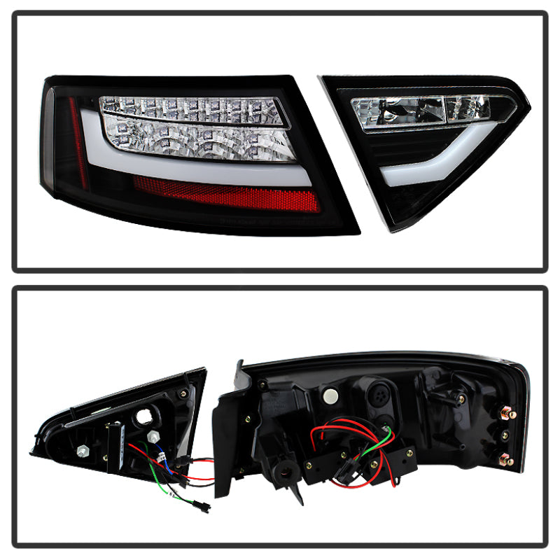 Spyder Audi A5 08-12 LED Tail Lights Black ALT-YD-AA508-LED-BK Tail Lights SPYDER
