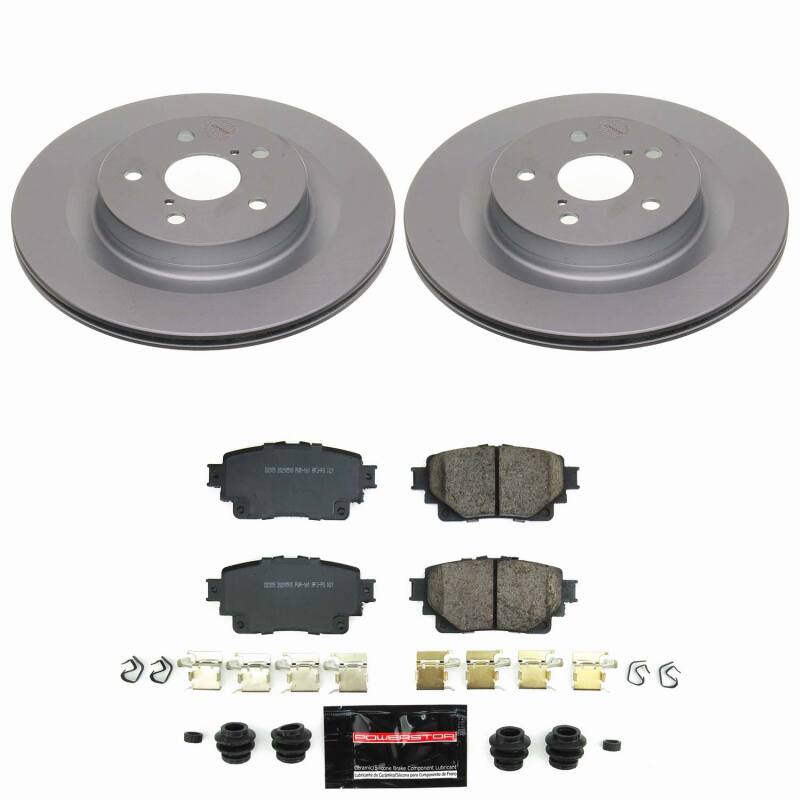 Power Stop 2025 Toyota RAV4 Rear Z23 Coated Brake Kit Brake Kits - Performance D&S PowerStop