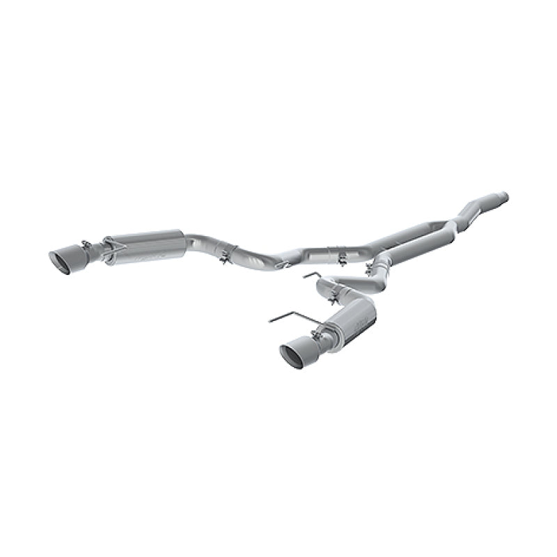 MBRP 15-19 Ford Mustang EcoBoost 2.3L Alum 3in Cat Back Dual Split Rear Exit (Race Version) Catback MBRP