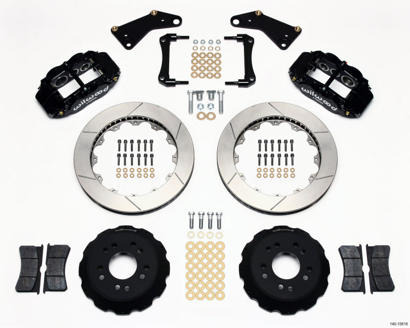 Wilwood Narrow Superlite 6R Front Hat Kit 13.06in 65-82 Corvette C2/C3 Big Brake Kits Wilwood