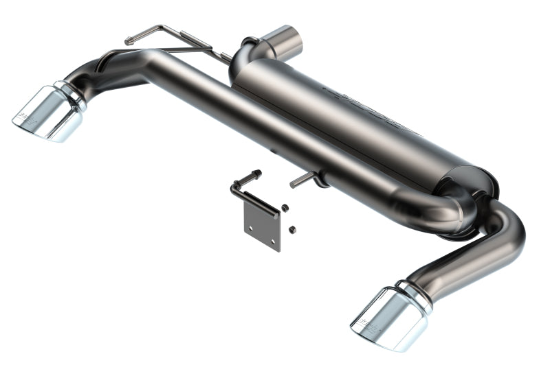 Borla 21-22 Ford Bronco 2.3L 4WD ATAK Axle Back Exhaust w/ Bright Chrome Tips Axle Back Borla
