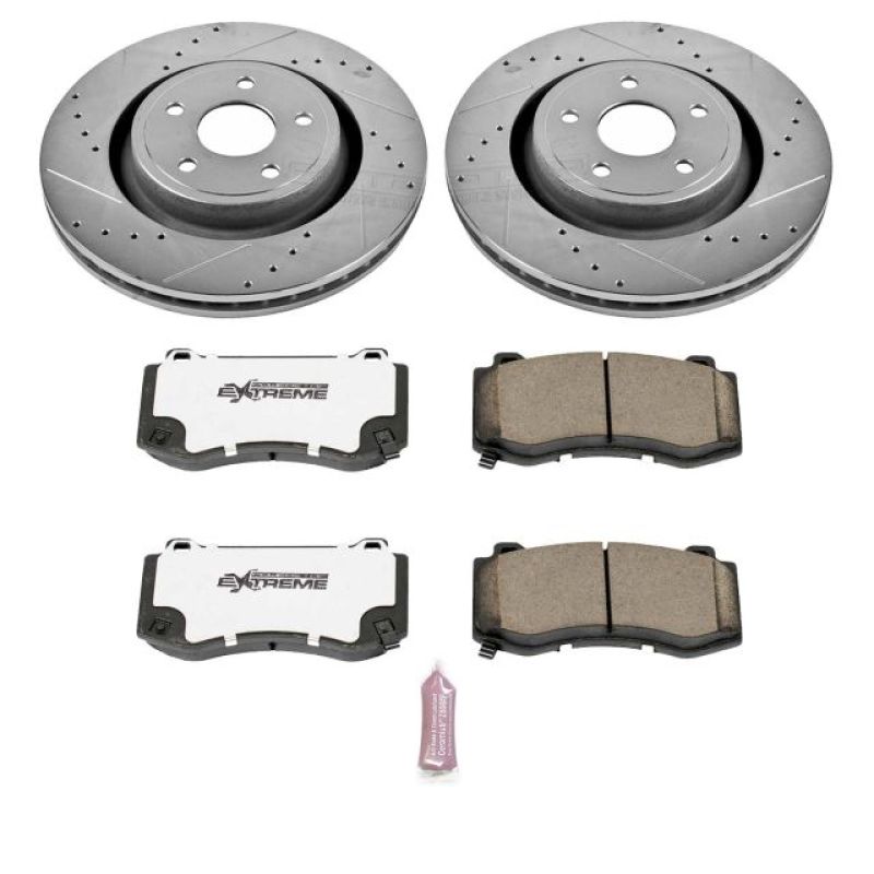 Power Stop 06-10 Jeep Grand Cherokee Front Z26 Street Warrior Brake Kit Brake Kits - Performance D&S PowerStop