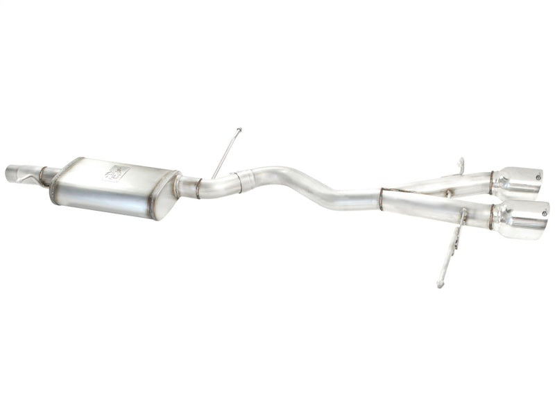aFe MACHForce XP 2-1/2in SS-304 Cat-Back Exhausts w/ Polished Dual Tips 2008 VW Golf R32 V6-3.2L MKV Catback aFe