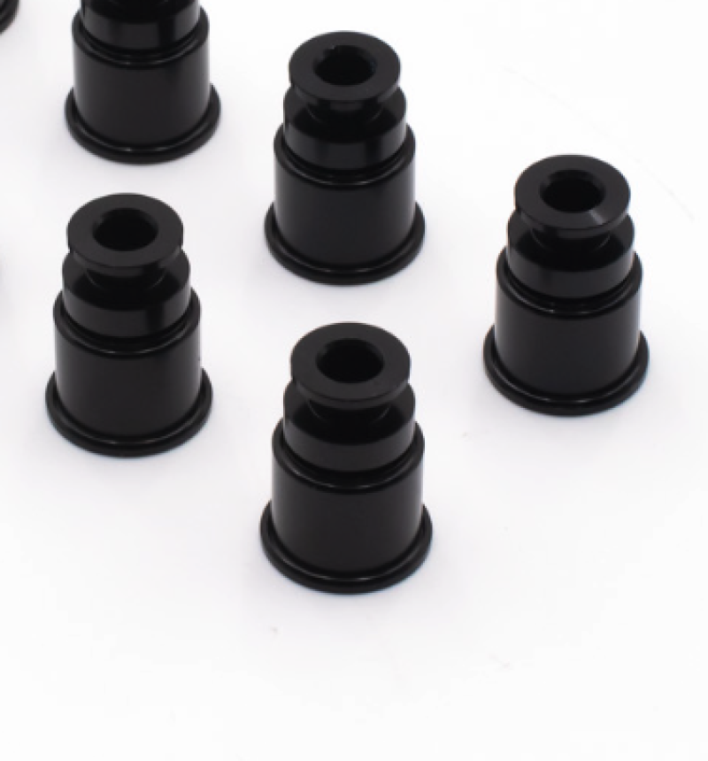 BLOX Racing 14mm Adapter Top (1/2in) w/Viton O-Ring & Retaining Clip (Set of 4) Fuel Injectors - Single BLOX Racing