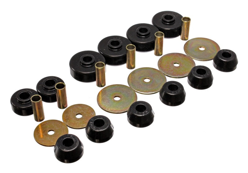 Energy Suspension 79-88 Toyota 4WD (Exc T-100 & Tundra) Black Body Cab Mount Set Bushing Kits Energy Suspension