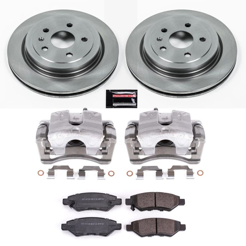 Power Stop 08-09 Cadillac CTS Rear Autospecialty Brake Kit w/Calipers Brake Kits - OE PowerStop