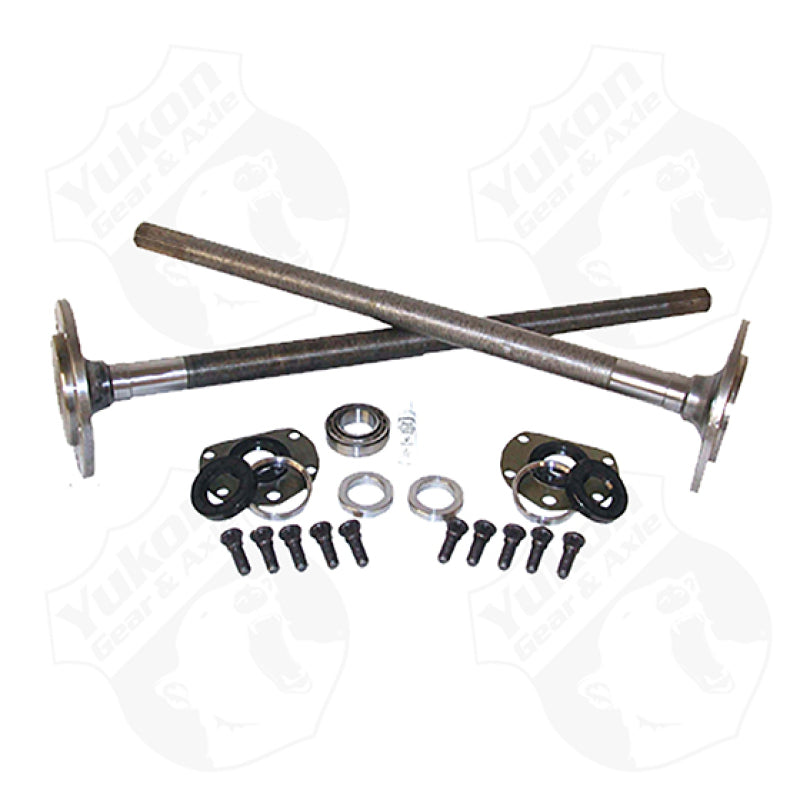 Yukon Gear One Piece Axles For 76-79 Model 20 CJ7 Quadratrack w/ Bearings and 29 Splines / Kit Axles Yukon Gear & Axle