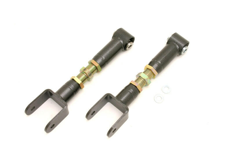 BMR 78-87 G-Body Upper Control Arms On-Car Adj. w/ Spherical Bearings - Black Hammertone Control Arms BMR Suspension