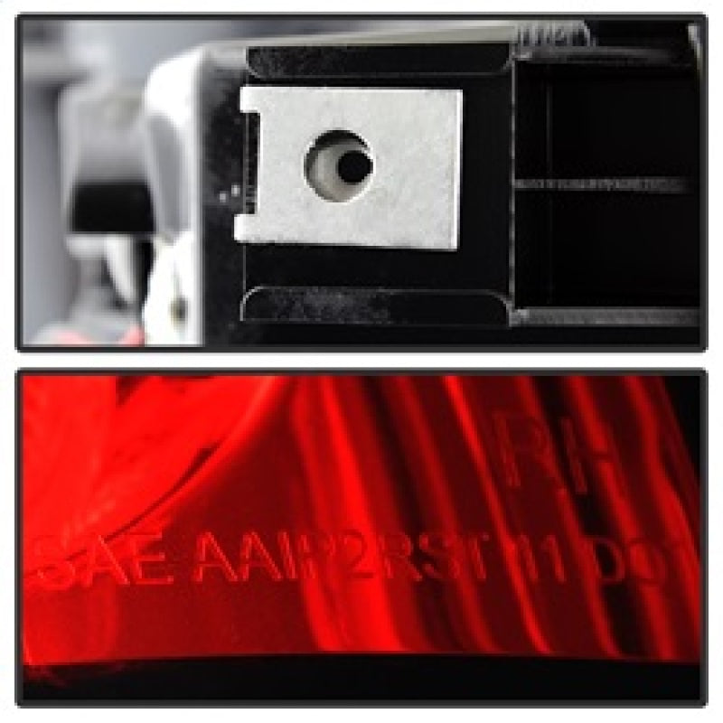 Spyder Chevy Silverado 1500 03-06 (Not Fit Stepside)LED Tail Lights Red Clear ALT-YD-CS03-LED-RC Tail Lights SPYDER