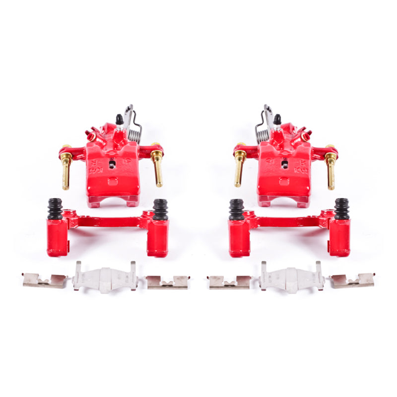 Power Stop 96-01 Infiniti I30 Rear Red Calipers w/Brackets - Pair Brake Calipers - Perf PowerStop