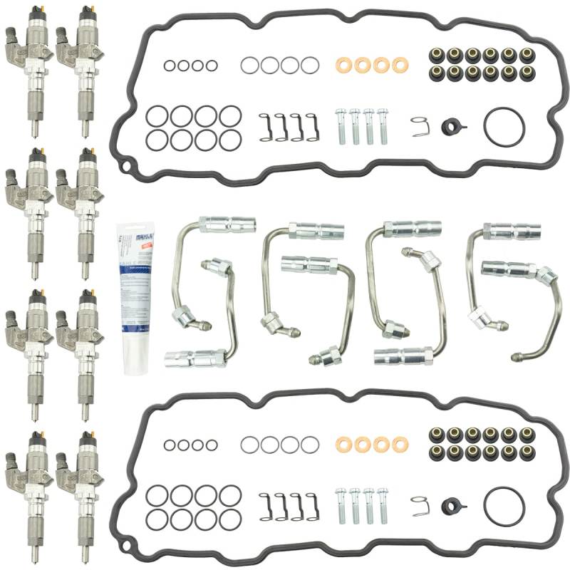 Industrial Injection 01-04.5 Chevrolet Duramax LB7 Stock Bosch Reman Injectors w/ Install Kit Fuel Injectors - Diesel Industrial Injection