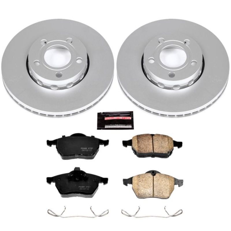 Power Stop 96-98 Audi A4 Front Z23 Evolution Sport Coated Brake Kit Brake Kits - Performance D&S PowerStop