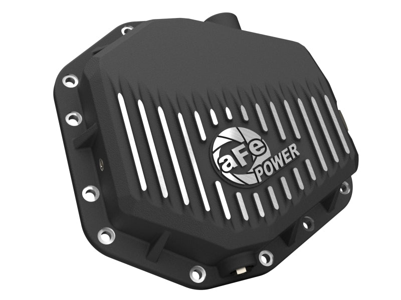aFe Ford Bronco Raptor 22-25 V6-3.0L POWER Pro Series Rear Differential Cover Black w/ Machined Fins Diff Covers aFe