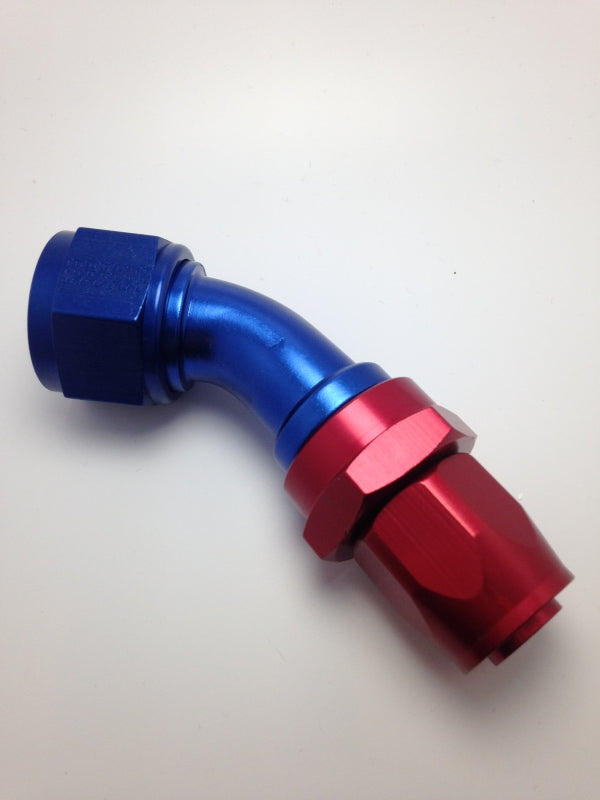 Fragola -16AN Fem x -12AN Hose 30 Degree Reducing Hose End - Blue/Red Fittings Fragola