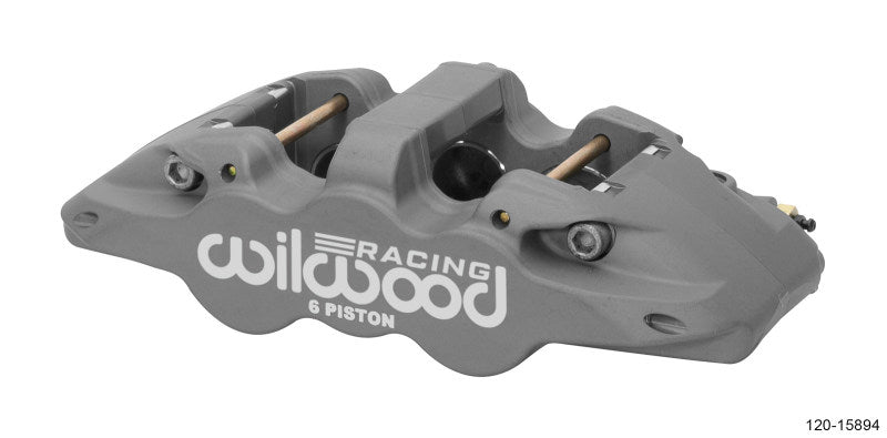 Wilwood Caliper-Aero6-L/H - Black Anodize (.80 Thk Pad) 1.75/1.38/1.38in Pistons .810in Disc Brake Calipers - Perf Wilwood