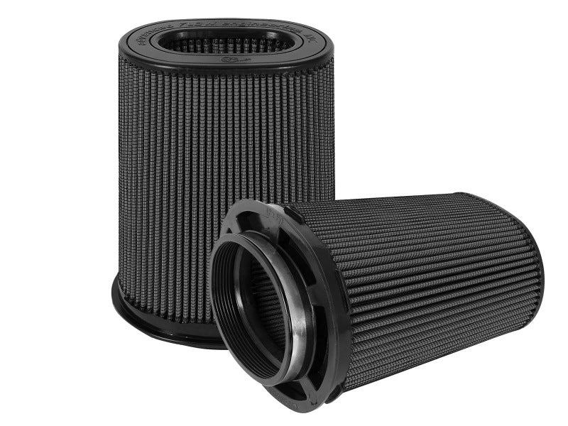 aFe Magnum FLOW Black Pro 5R Air Filter (Pair) (6x4)in F x (8-1/4x6-1/4in) B x (7-1/4x5in) Tx10in H Air Filters - Universal Fit aFe