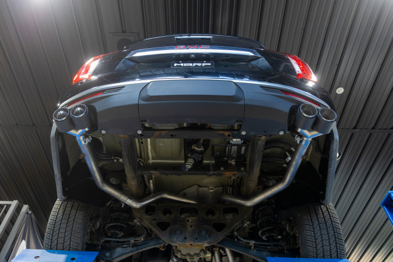 MBRP 2021+ Chevy Tahoe / GMC Yukon T304 SS 3in Cat-Back Dual Split Exhaust w/ Quad Carbon Fiber Tips Catback MBRP