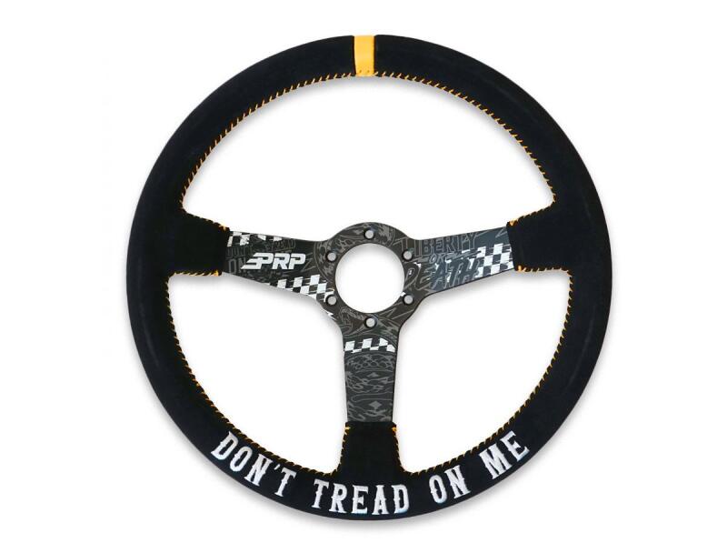 PRP Deep Dish Suede Steering Wheel - Dont Tread on Me Steering Wheels PRP Seats