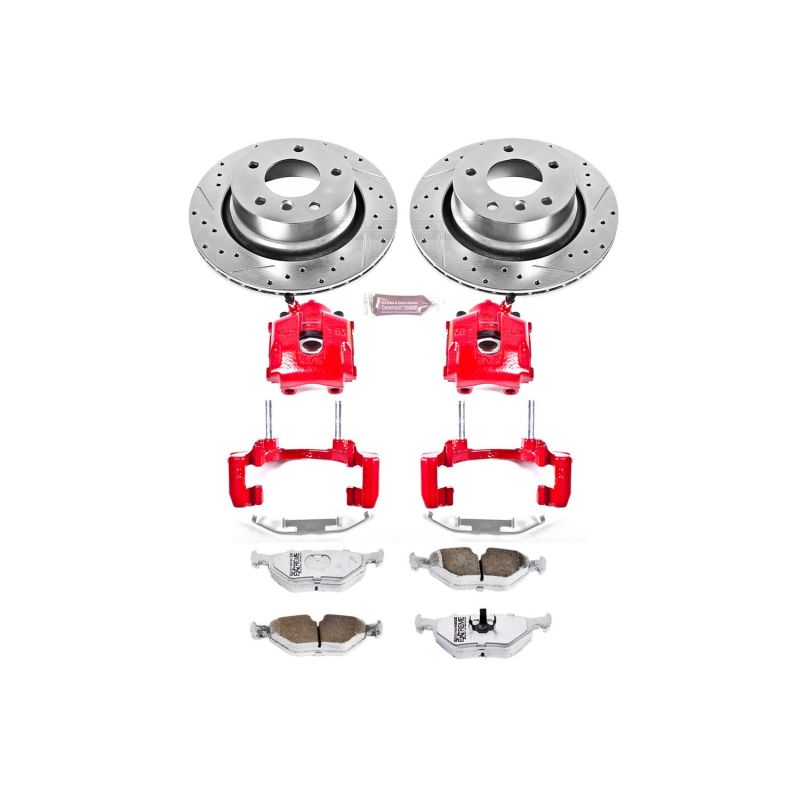 Power Stop 03-08 BMW Z4 Rear Z26 Street Warrior Brake Kit w/Calipers Brake Kits - Performance D&S PowerStop