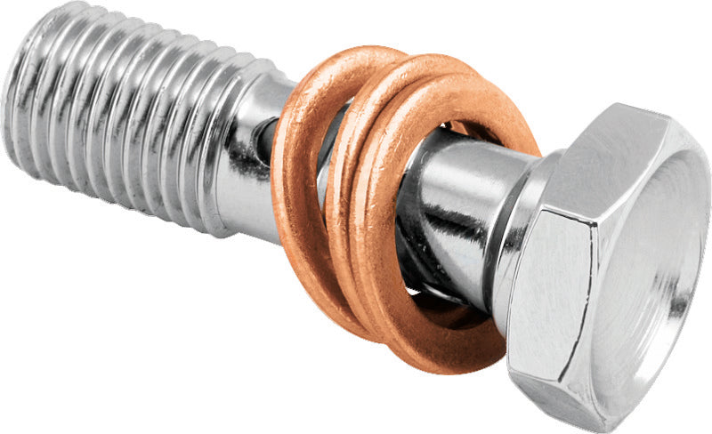 Twin Power Stainless Brake Fitting 3/8-24 Double Banjo Bolt Fittings TwinPower