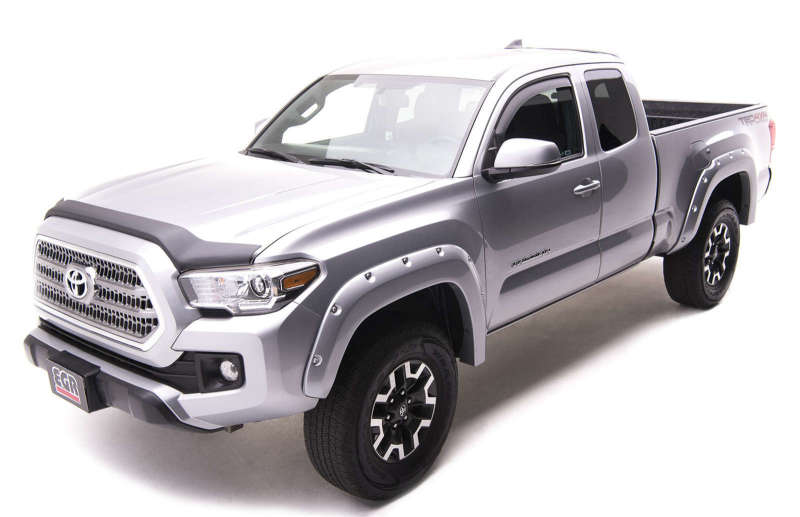 EGR 16+ Toyota Tacoma w/Mudflap Bolt-On Look Color Match Fender Flares - Set - Silver Sky Fender Flares EGR