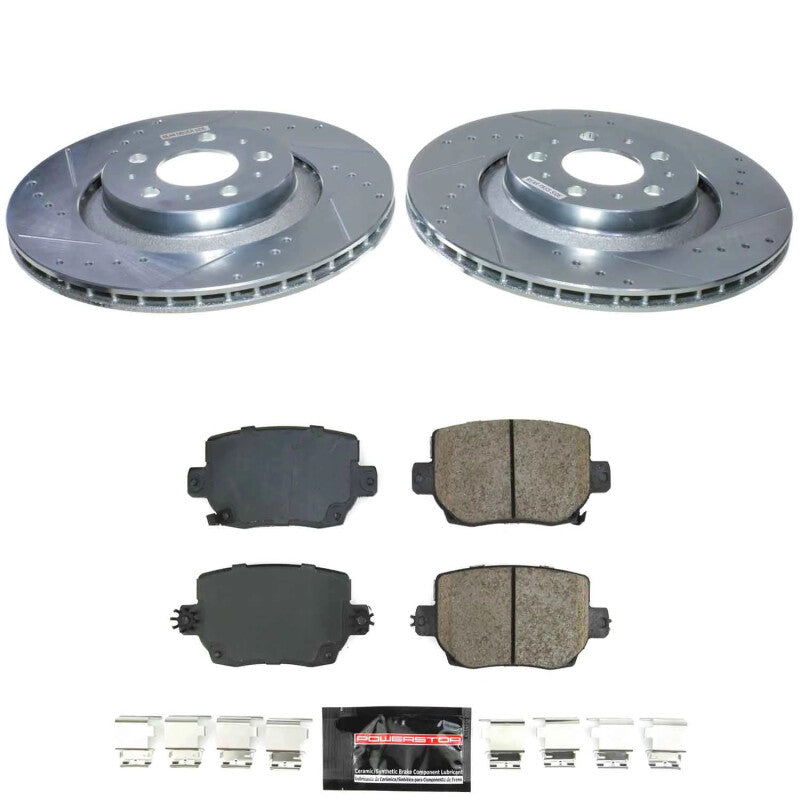 Power Stop 20-24 Tesla Y Rear Z23 Evolution Brake Kit Brake Kits - Performance D&S PowerStop